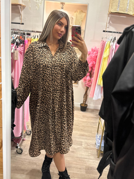 ROBE FLUIDE LÉOPARD