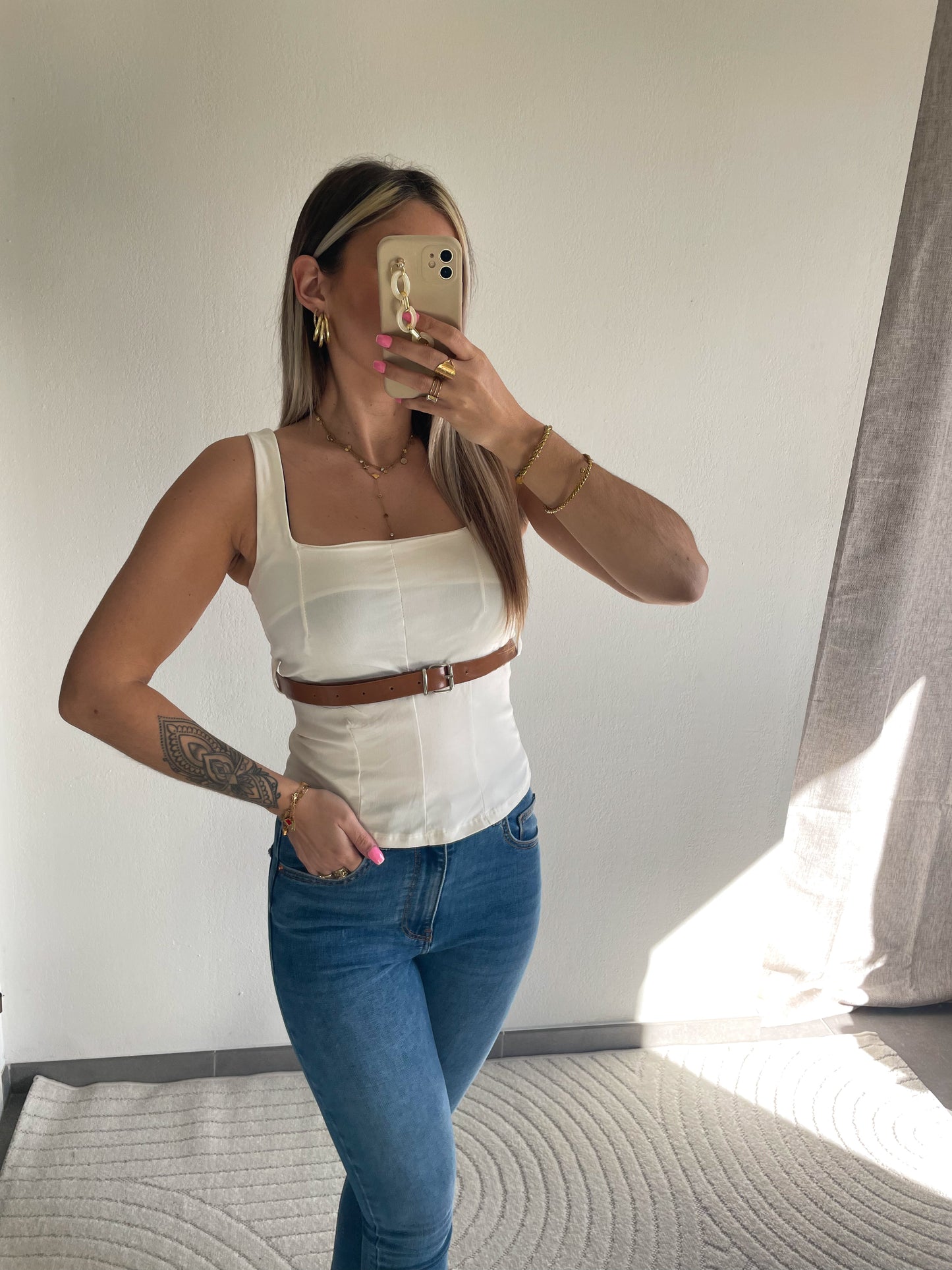 TOP CORSET ZARRA - BLANC