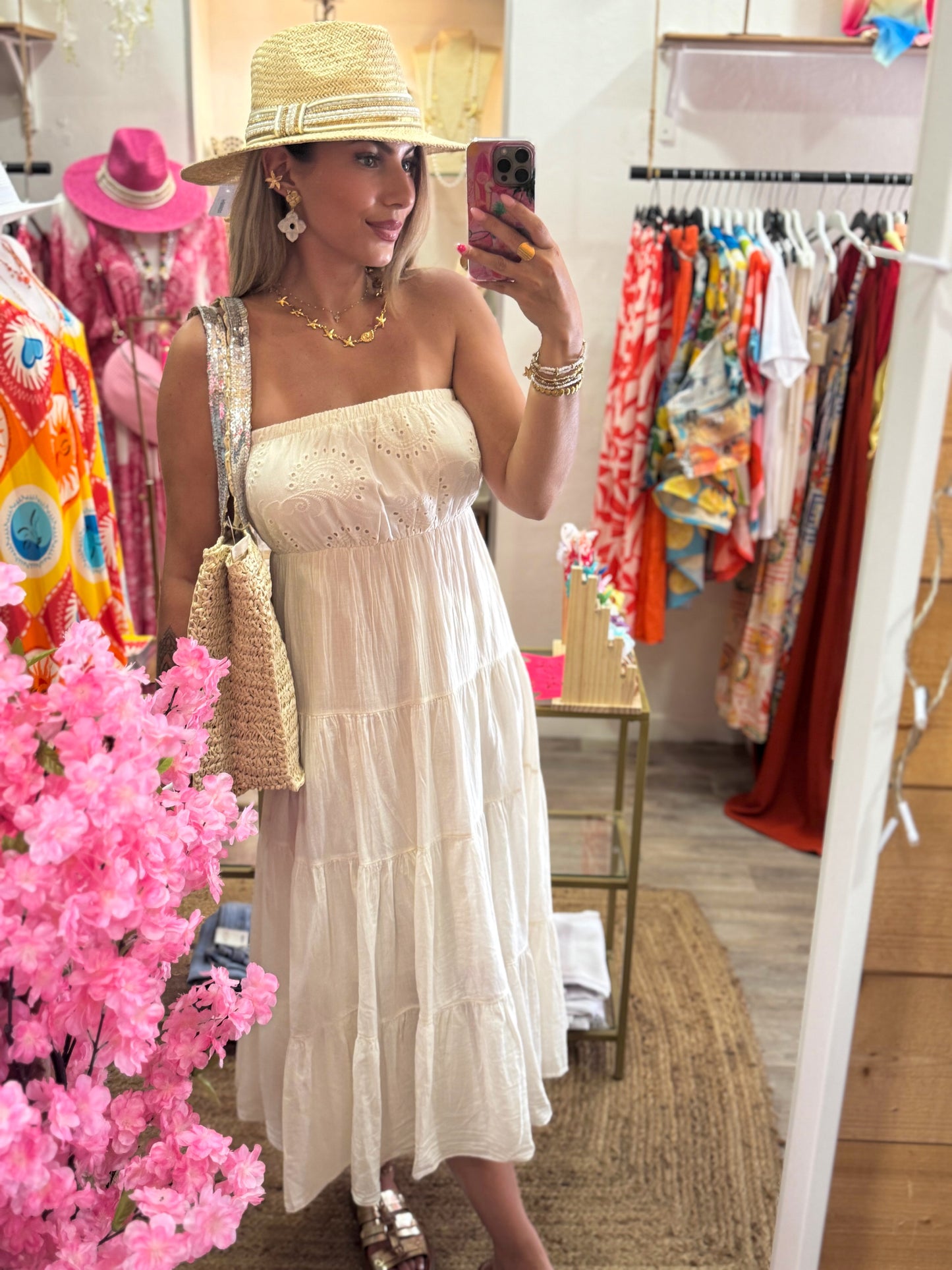ROBE BUSTIER - ÉCRU