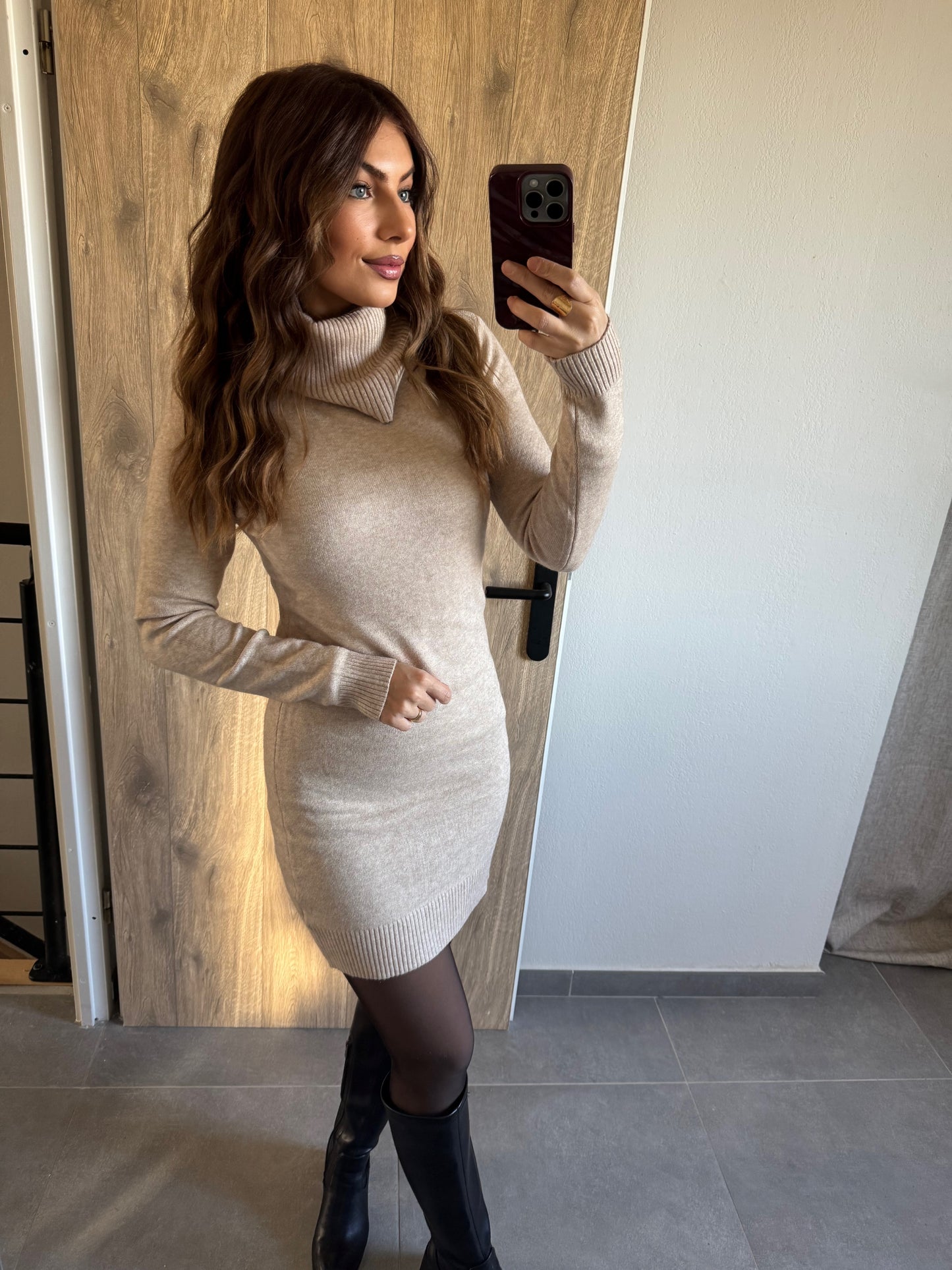 ROBE PULL ARIA - BEIGE