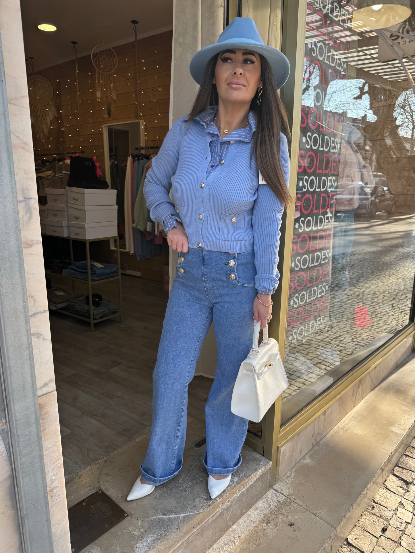 CARDIGAN ÉLINE - BLEU BB
