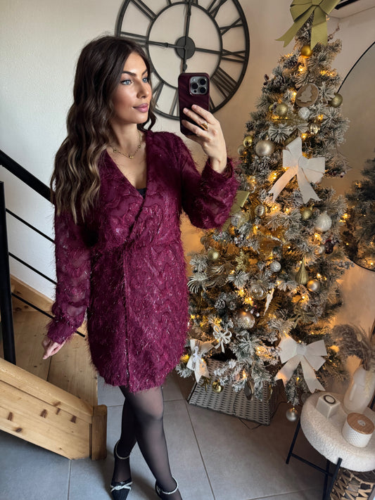 ROBE PORTEFEUILLE LUNA - PRUNE