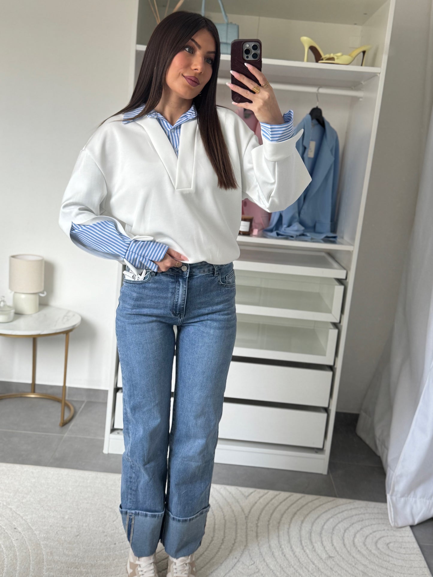 SWEAT CALIE - BLANC