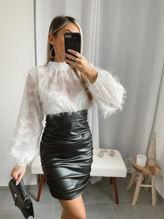 ROBE FROUFROU & SIMILI - BLANCHE
