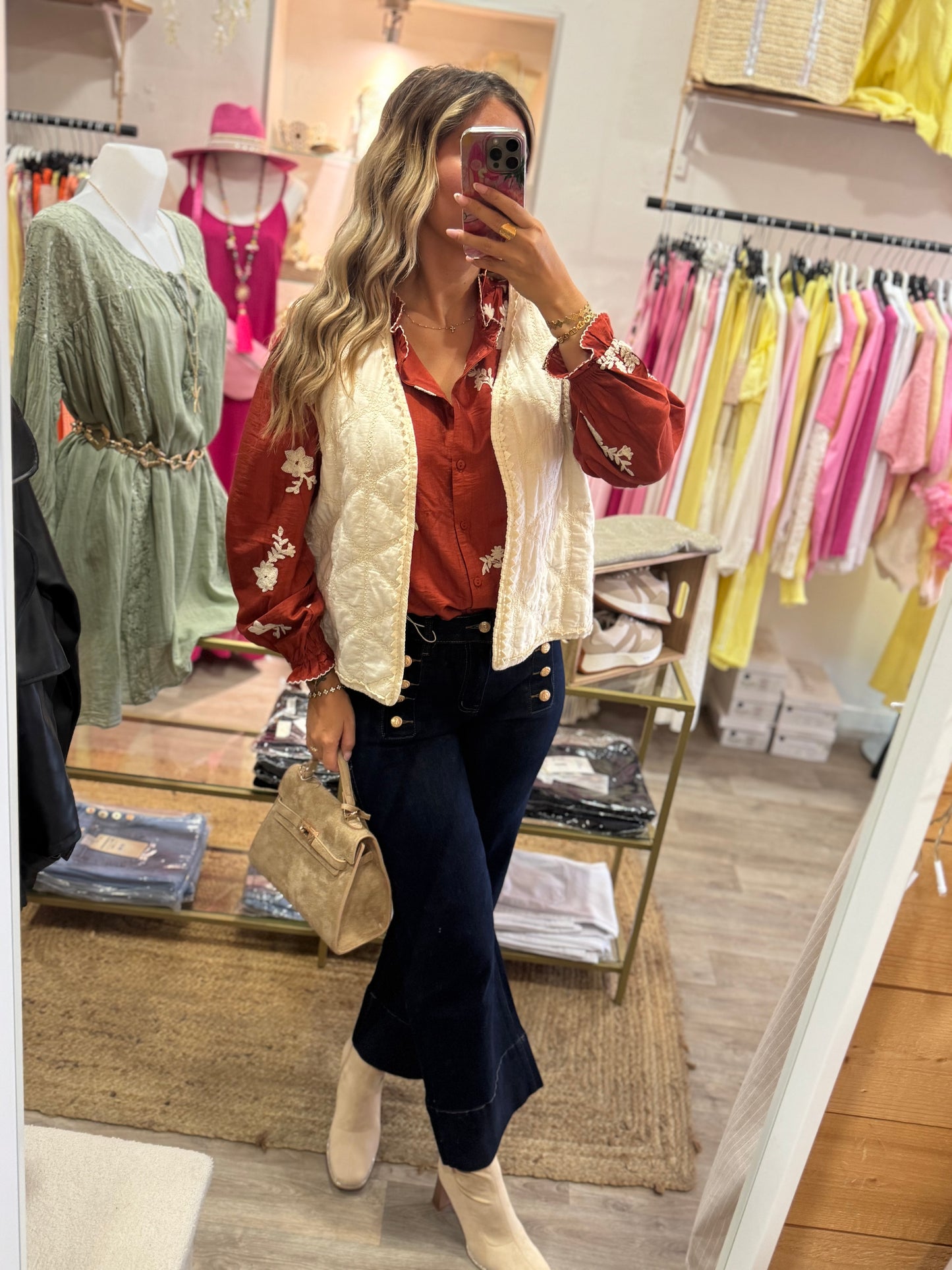 GILET SANS MANCHES GDC - LOVANA - BEIGE
